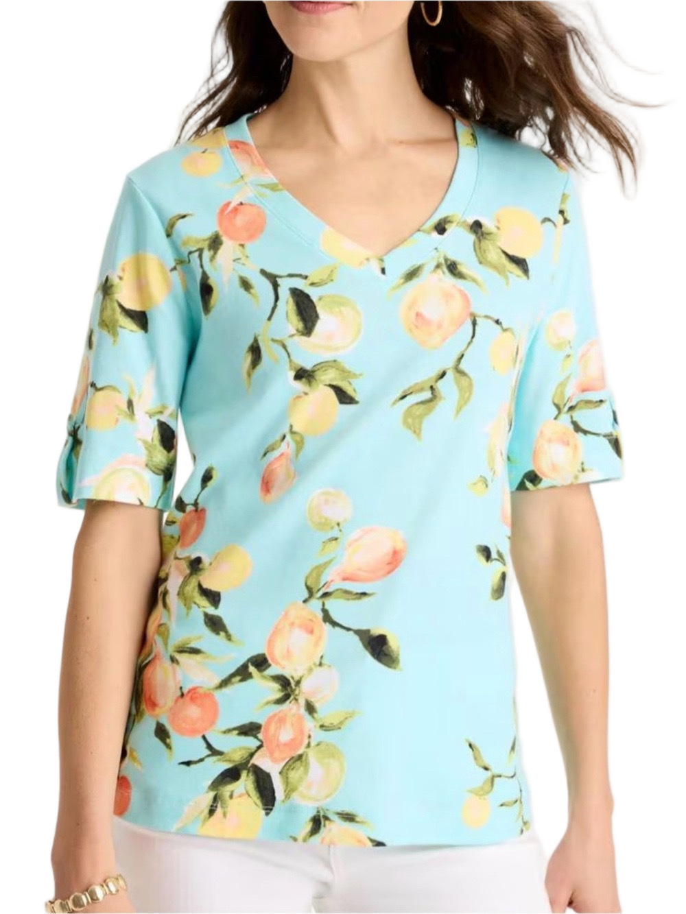 20. WOMENS CHICO’S 2/L DETAIL TOP